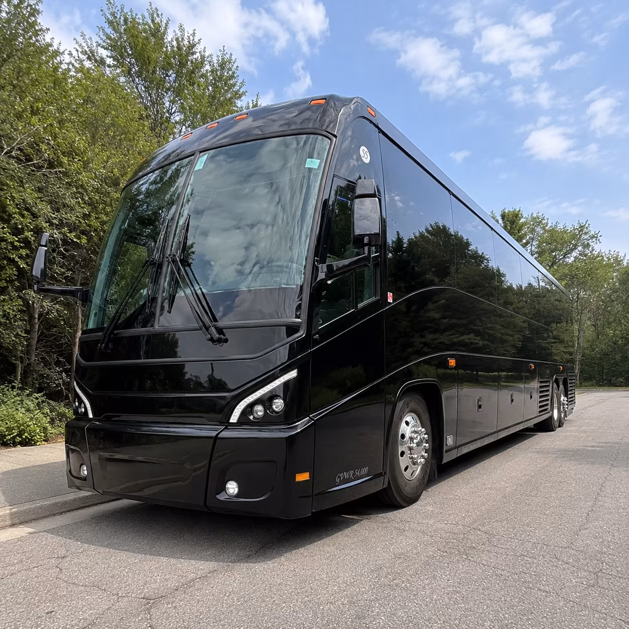 carson charter bus rental exterior