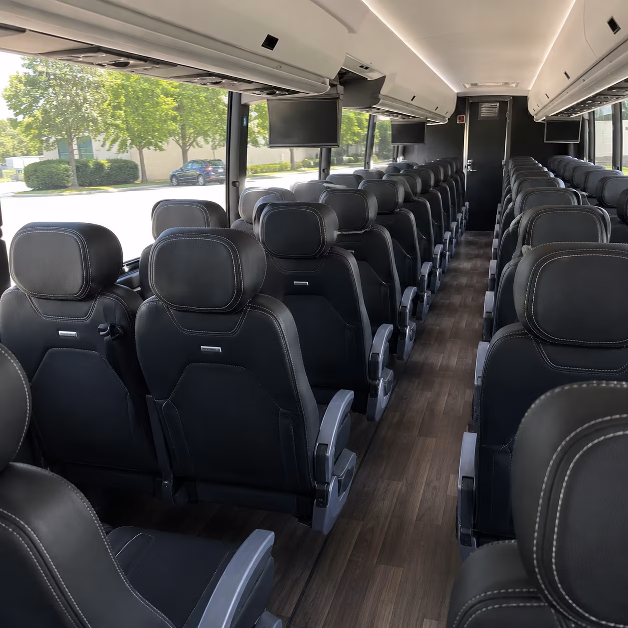 carson charter bus rental interior