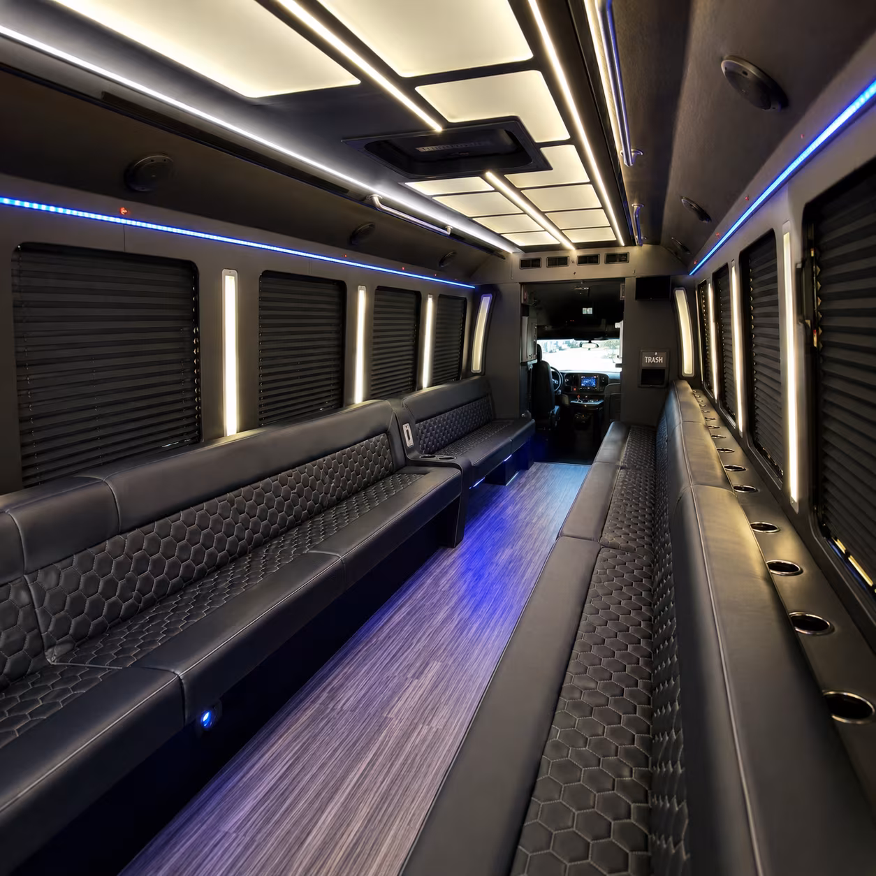 carson party bus rental interior