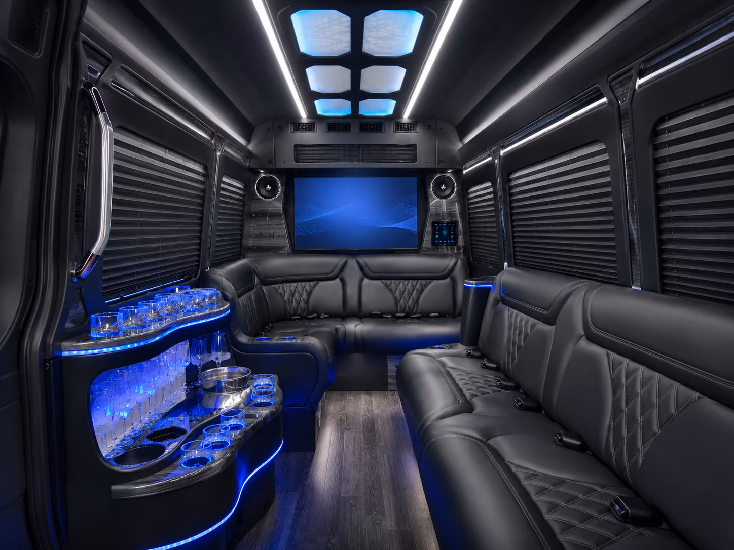 carson private event transportation onboard seating