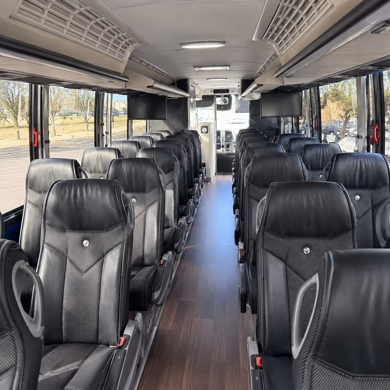 charter bus shuttles between carson and los angeles air force base